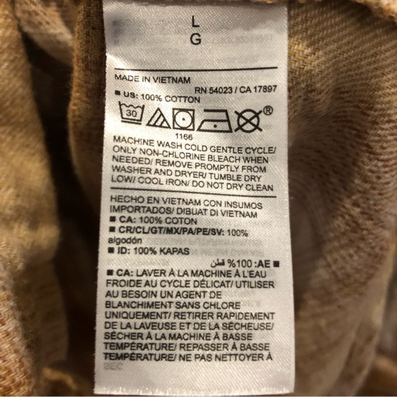 Old Navy Boyfriend Flannel Shirt L - Picture 6 of 7